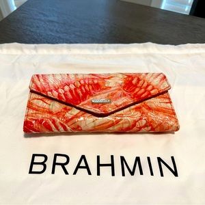 Brahmin Veronica Pink Flamingo Melbourne Wallet